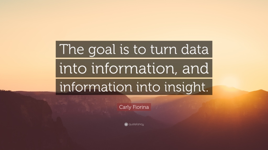 Information into Insights